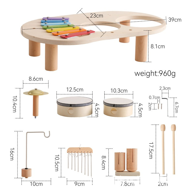 Montessori Spielzeug - Holz Musik Tischspielzeug für Kinder