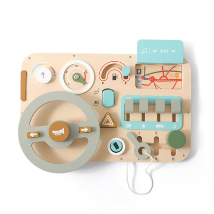 Montessori Aktivitäts-Lenkrad aus Holz