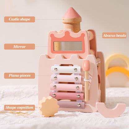 5-in-1 Montessori Holzspielzeug Schloss