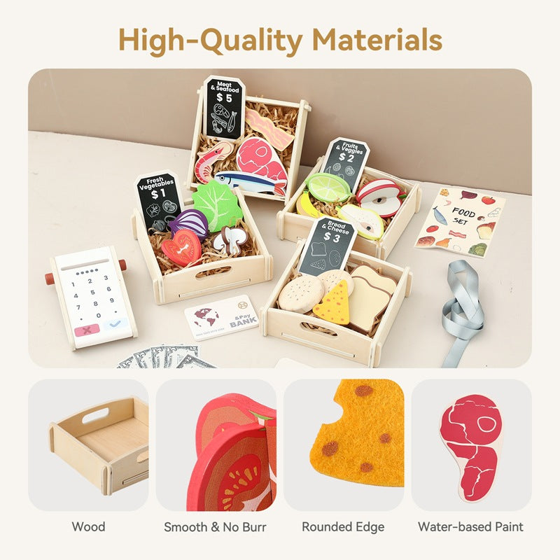 Holzspielzeug Marktstand Obst