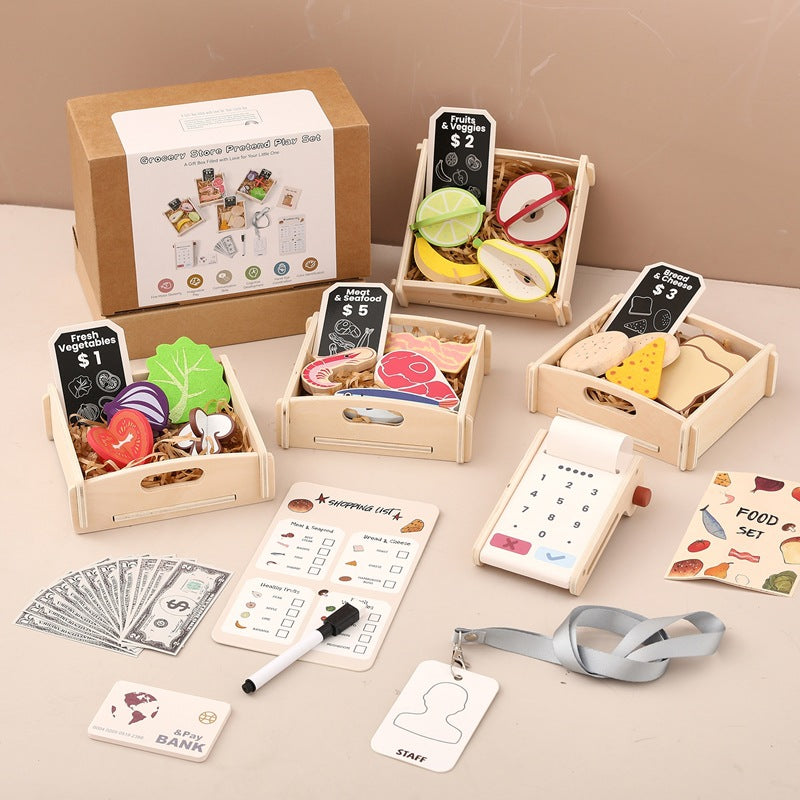 Holzspielzeug Marktstand Obst