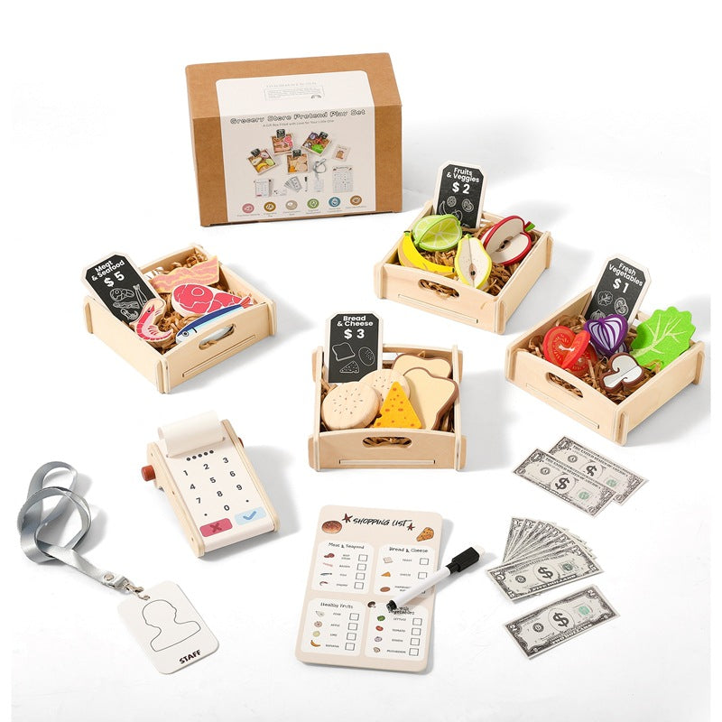 Holzspielzeug Marktstand Obst