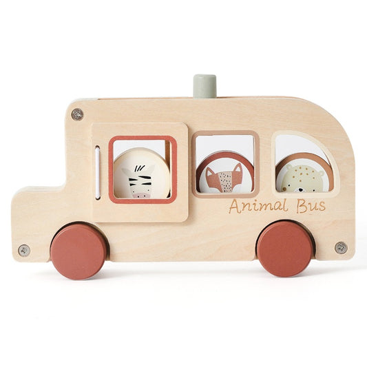 Knopf-Rolltier aus Holz